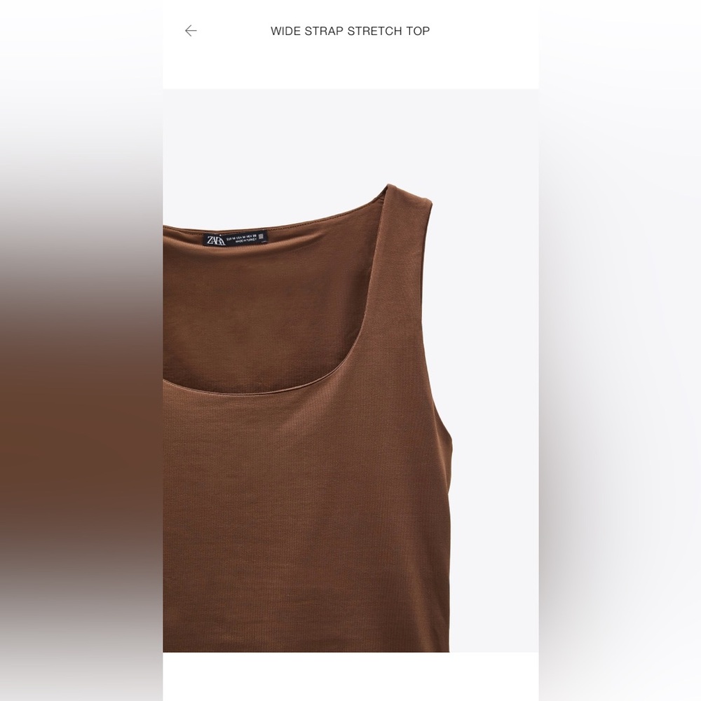 Zara stretch basic top